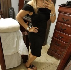 Off the shoulder Black dress